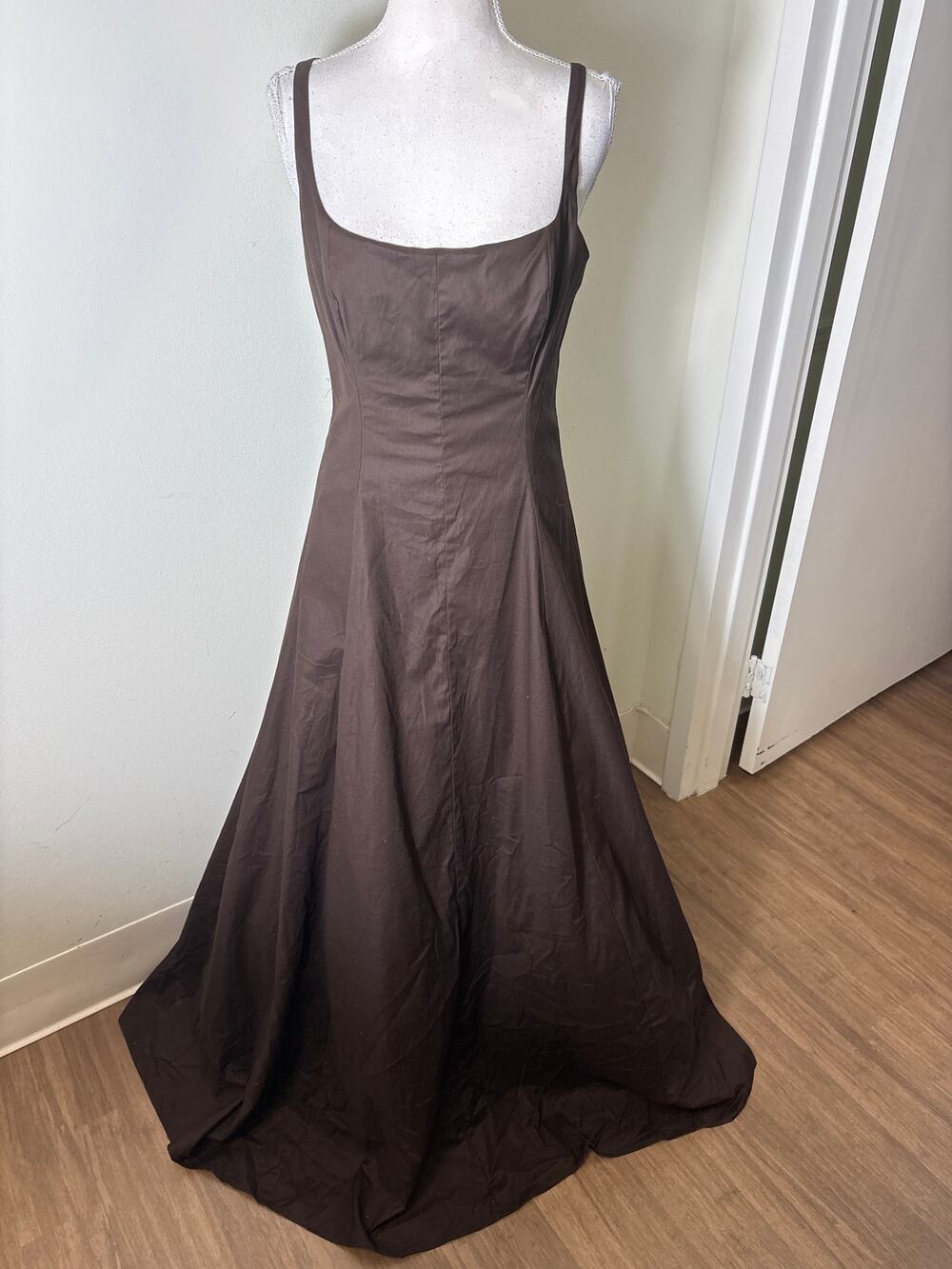 Reformation Brown Cotton Ball Gown Sz 8